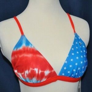 Women's Printed Tie Back Rio Americana Bikini Top